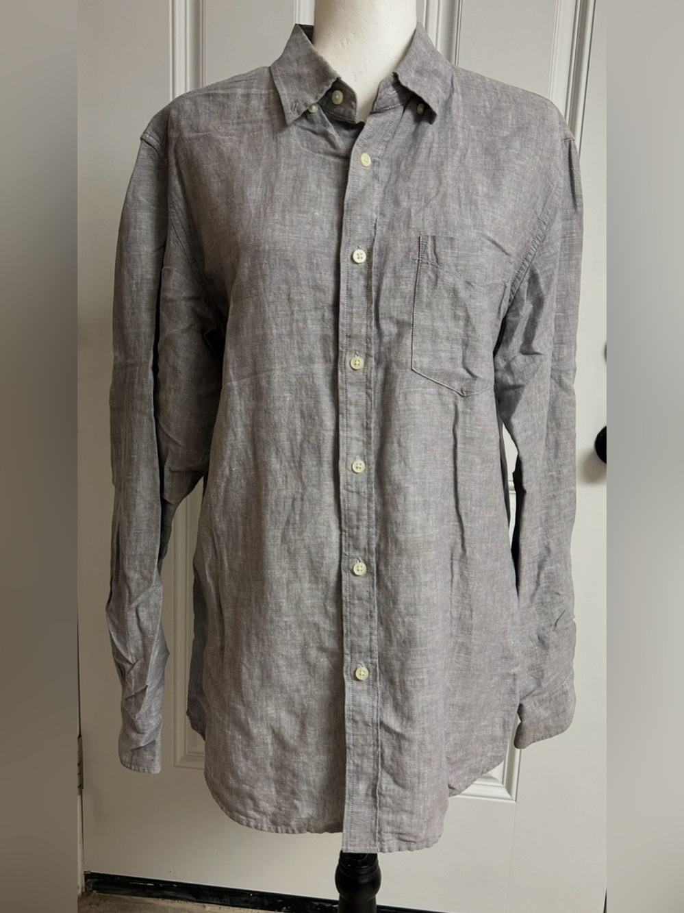 Men’s Banana Republic Linen Blend Button Down Shirt Size M
